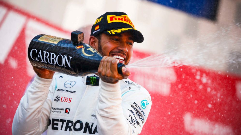 Lewis Hamilton wins in Spain
