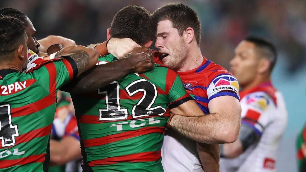 Not sure they'll be this friendly, but our NRL round 10 tipping guide says the Bunnies and Knights should be a great game
