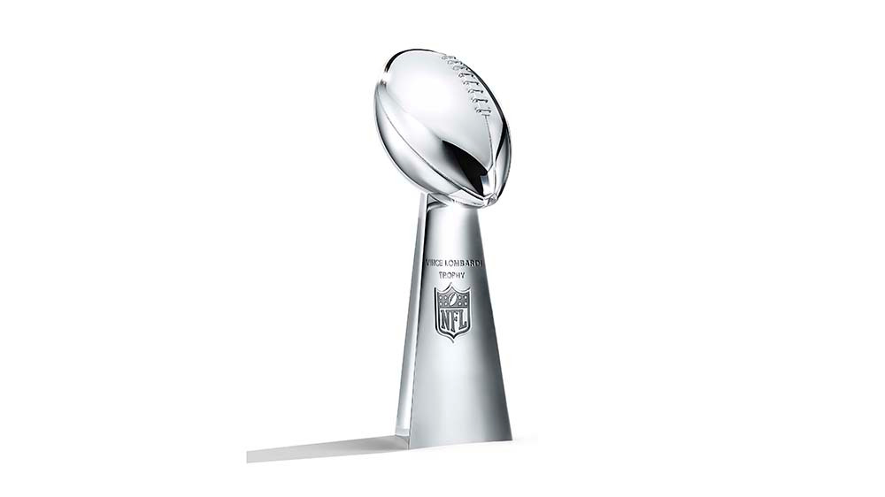 The Super Bowl trophy is made by Tiffany & Co