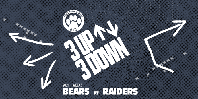 3 up 3 down Bears vs Raiders