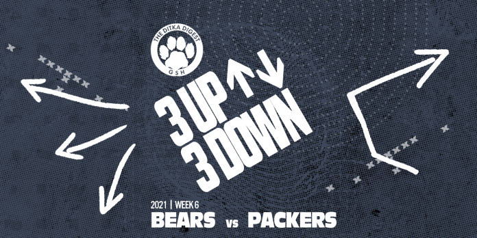 3 up 3 down Bears vs Packers
