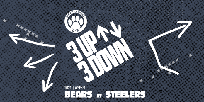 3 up 3 down Bears at Steelers