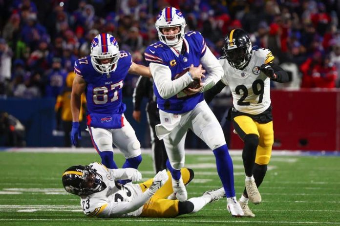 Bills win delayed Steelers game 31-17